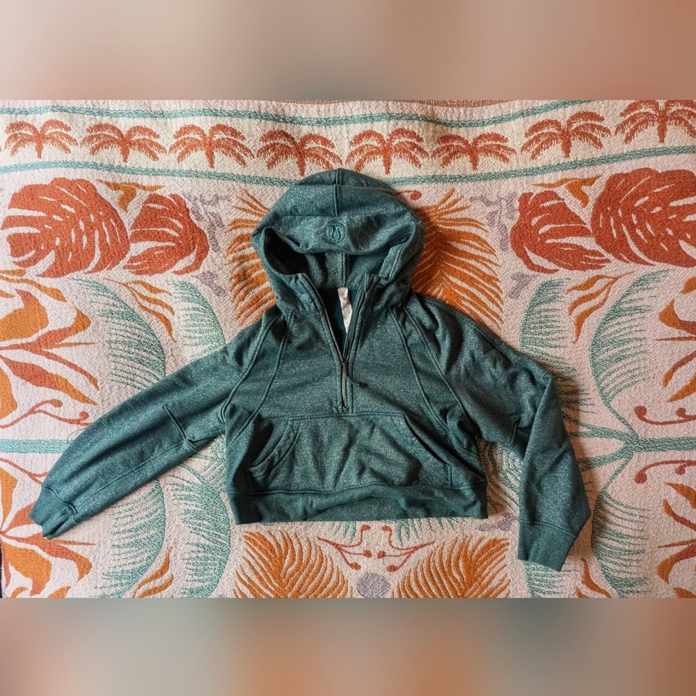 Lululemon Teal Scuba Shine Hoodie - M/L